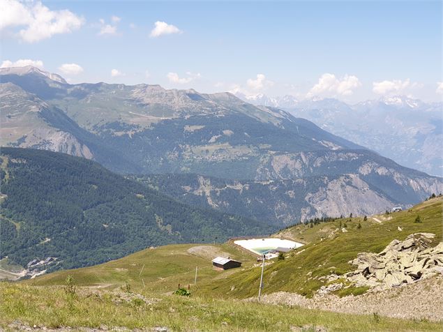 Photo de la vue du départ de la balade au Gros Crey