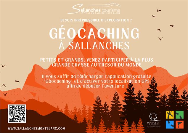 Affiche géocaching Sallanches