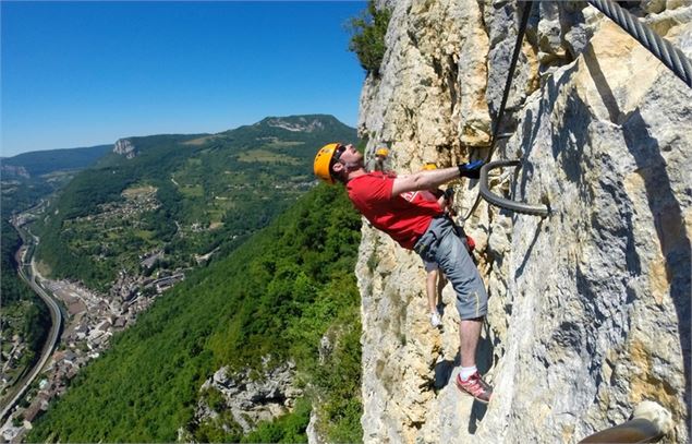 via ferrata de la guinguette - Equilibre Vertical