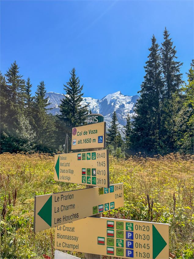 Le Col de Voza au départ du Crozat_