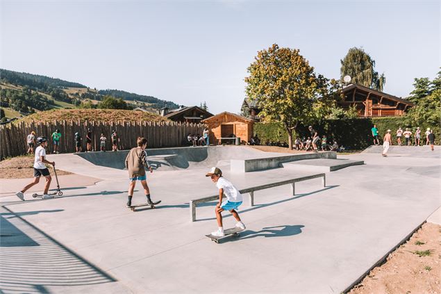 vue globale skate park - mairie_de_megeve