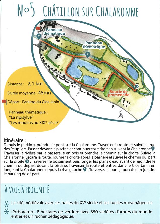 Circuit de Châtillon-sur-Chalaronne - Syndicat des Rivières Dombes Chalaronne Bords de Saone