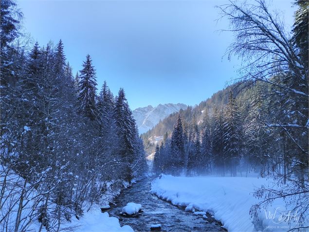 Cadre féérique pour une initiation au ski de fond - Office de Tourisme du Val d'Arly