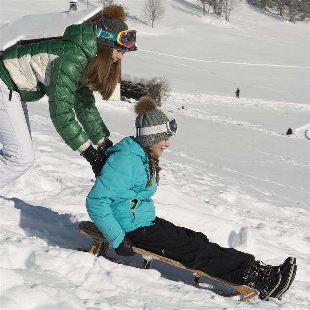 Piste de luge du Venay - P.Lebeau - Aravis