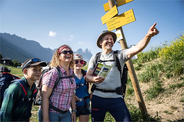Randonneurs sur le secteur du Mollard - Tilby Vattard