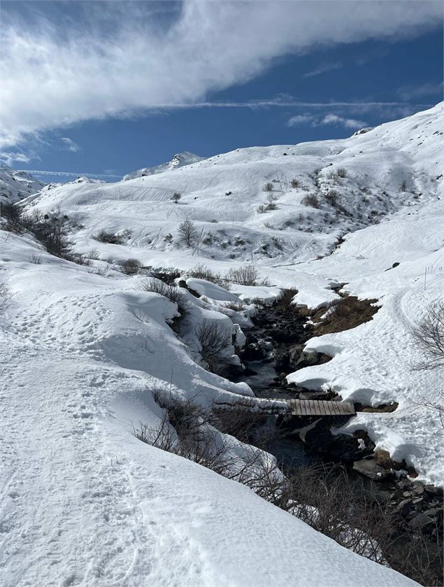 Pont à traverser - OT Les Menuires