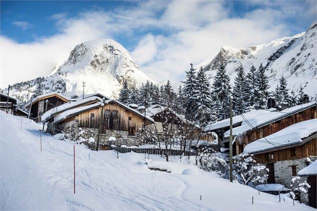 Vue sur le hameau des Fontanettes et le Moriond - Stef Candé