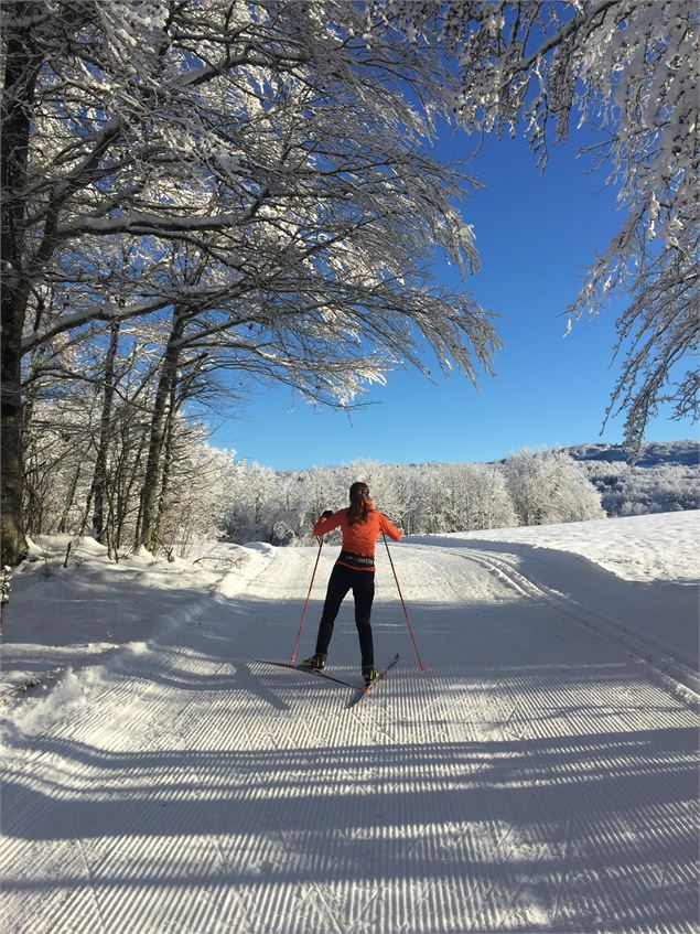 Montée de la Tour en ski de fond depuis les Plans d'Hotonnes - © M.Ballet