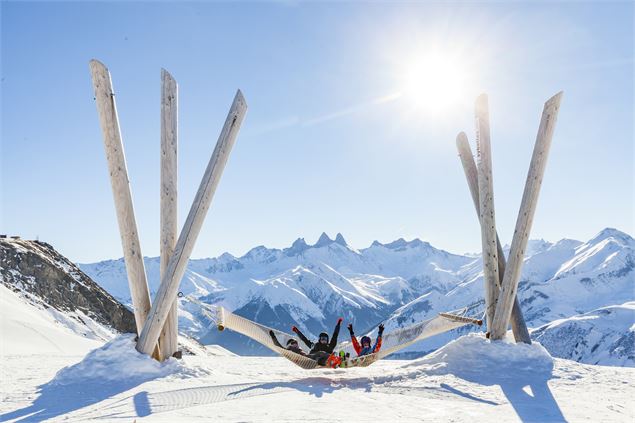 Hamac géant Les Sybelles - ©Tiphaine Buccino - Sybelles.ski