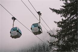 Deux cabines du Pleney en hiver - Sam Ingles - OT Morzine