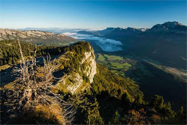 Point de vue sur le lac d'Annecy depuis la Montagne du Charbon - Peignée Verticale