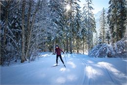 Sur le front de neige du domaine nordique 4 saisons des Contamines-Montjoie - Les Contamines Tourism