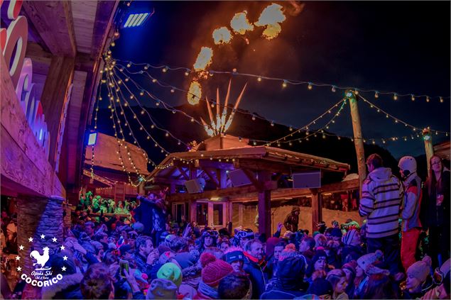 Ambiance de nuit et de fête - Cocorico Après-ski Val d'Isère - Cocorico