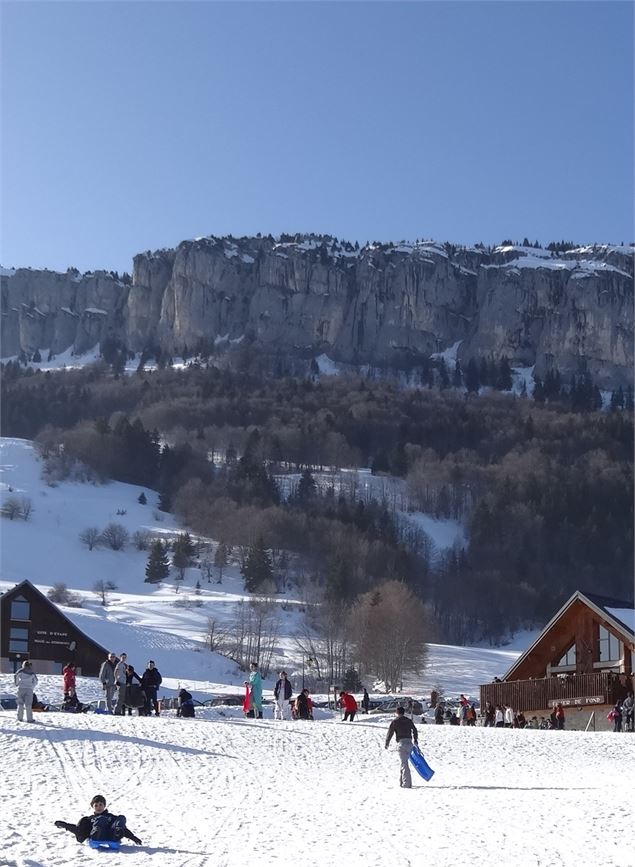 Piste de luge au Désert d'Entremont