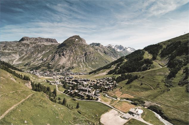Vue sur le Manchet et le Village - Val d'Isère Tourisme