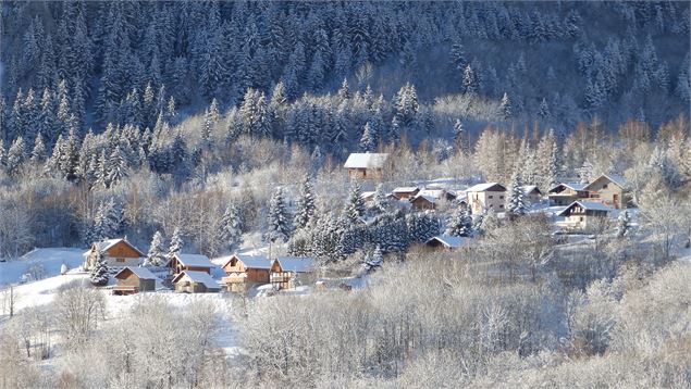 Les Bottières sous la neige depuis Jarrier - S Bonfils