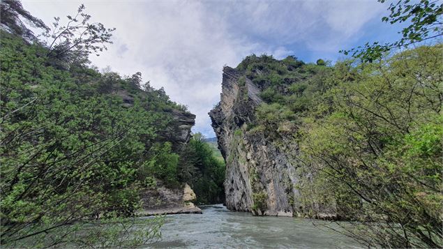 Passage vers le saut de la Pucelle - La Plagne Vallée