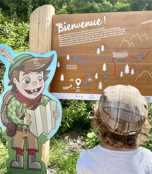 Sentier thématique le Bois du Croë à Cohennoz - Départ - Office de Tourisme du Val d'Arly