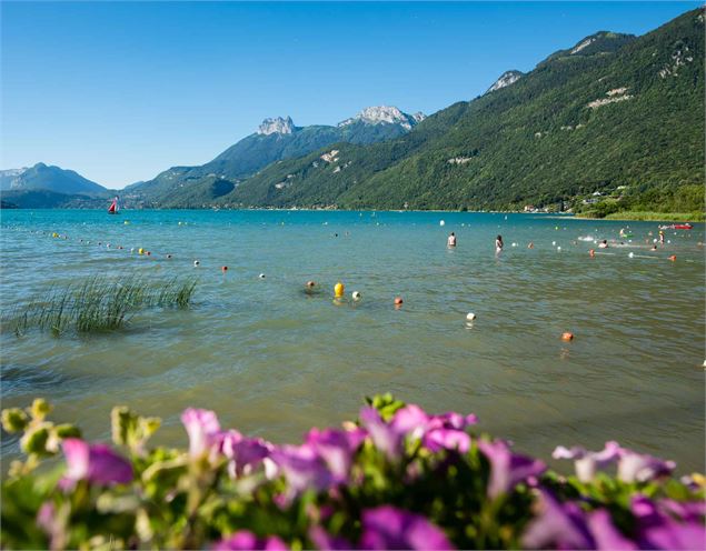 l'eau les montagnes, la rive en gravillons - Julien Heuret