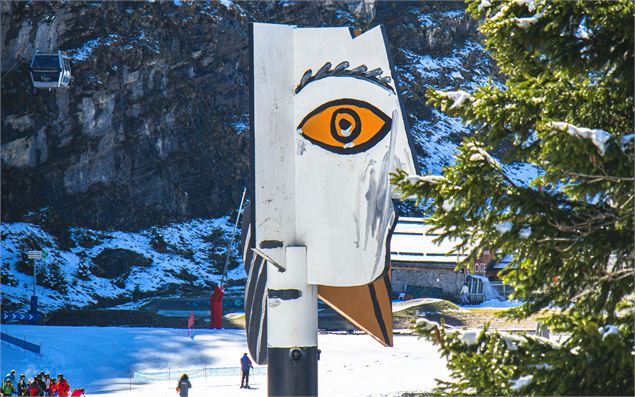 Vue sur la Tête de Femme depuis l'œuvre du Boqueteau - OT Flaine-Candice Genard