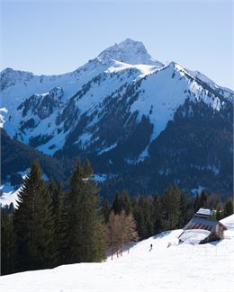 Descente en ski sur le secteur Braitaz - Nicolas Blandin