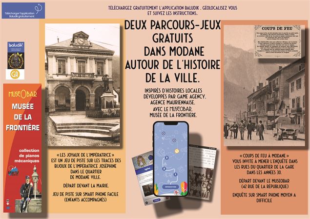 Affiche jeux sur smartphone - Museobar Modane