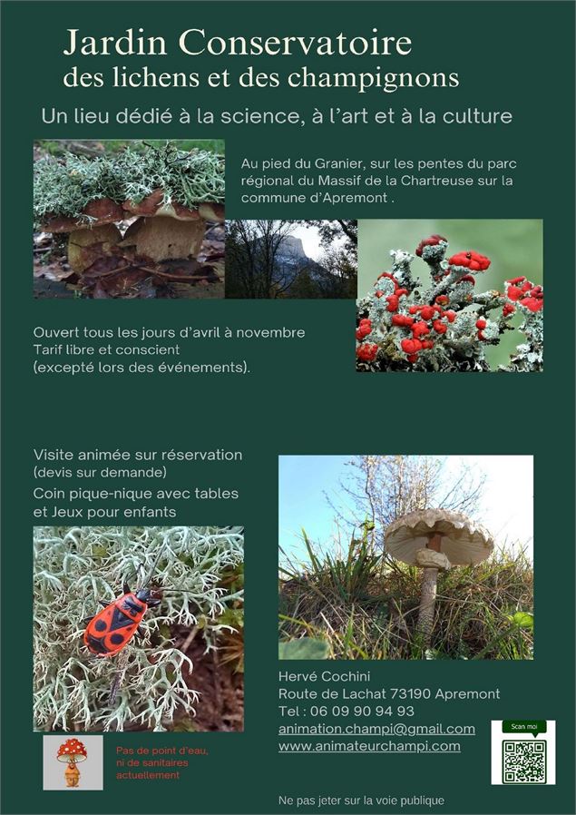 Jardin conservatoire des lichens et des champignons - Hervé Cochini