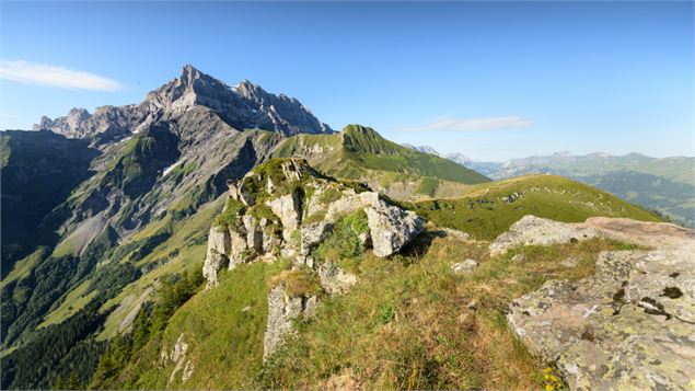 Vue depuis Circuit 55 rouge - Boucle Troistorrents Vallerette