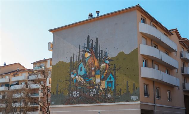 Fresque Vivre ensemble @Association Glitch et @Keim - OT Monts du Genevois - A.Modylevskaia