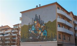 Fresque Vivre ensemble @Association Glitch et @Keim - OT Monts du Genevois - A.Modylevskaia
