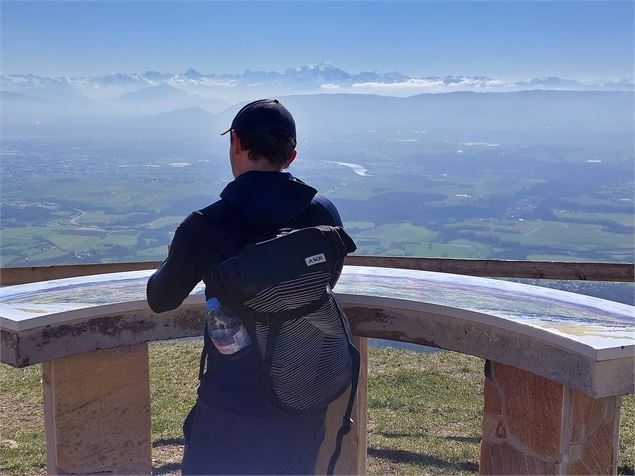 Vue panoramique sur la chaîne des Alpes - Anne-Marie Barbe