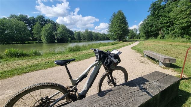 Liaison VTT-VTC (L6) St Trivier de Courtes - Plan d'eau de Mépillat - scalland