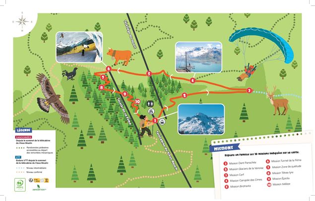 Carte des parcours - SE2MC