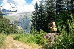 Sentier sous télésiège - OT Flaine - N.Ladrix