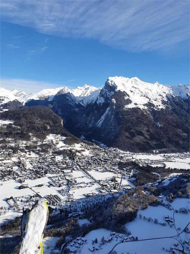 Décollage du plateau des Saix en hiver - Léa Martin