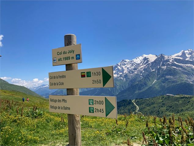 Parcours expert : Le Mont-Blanc depuis le col du Joly_La Giettaz - Office de Tourisme du Val d'Arly