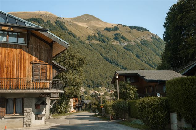 Pointe de Nantaux depuis le village de Montriond - Lucie Tanguy / Vallée d'Aulps Tourisme