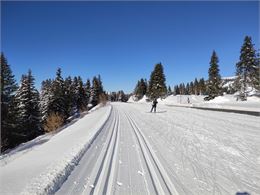 Piste noire de ski nordique au Col de Pierre Carrée - OT flaine