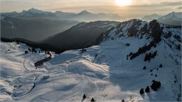 Vue sur le Lac et les pistes de ski de fond - Ot Samoëns - Mathilda Manzi