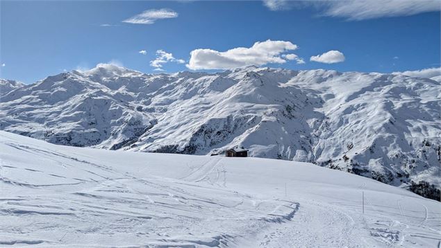 Vue sur la Masse depuis le sentier des Girauds - OT Les Menuires