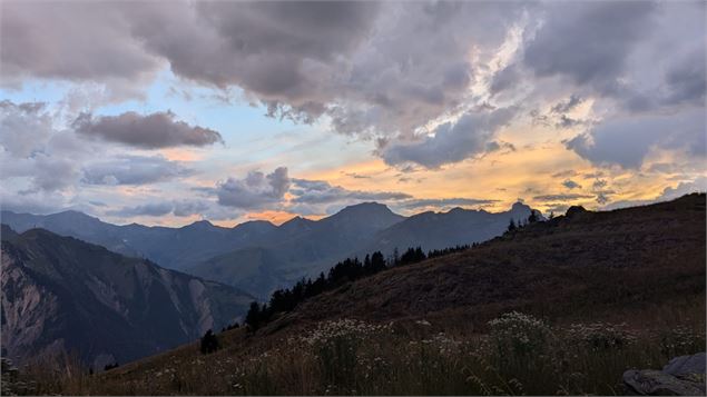 Fin de journée depuis Béranger - OT Les Menuires