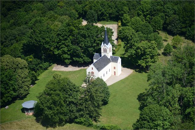 Chapelle de la Catherinette vue du ciel - JF Basset