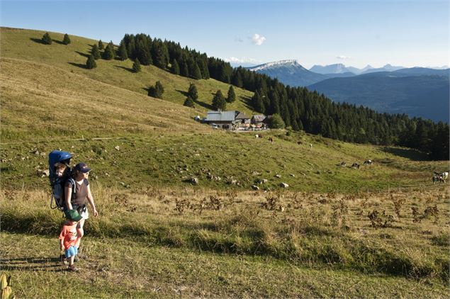 Randonneurs sur le Balcon du Semnoz - SavoieMontBlanc-Martelet