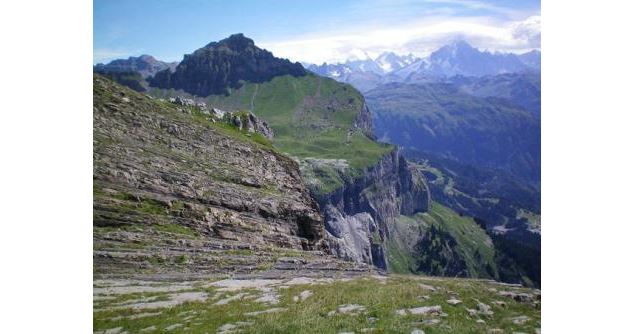 Passage délicat de la traversée col de Barmerousse et Platé - B.SPURIO