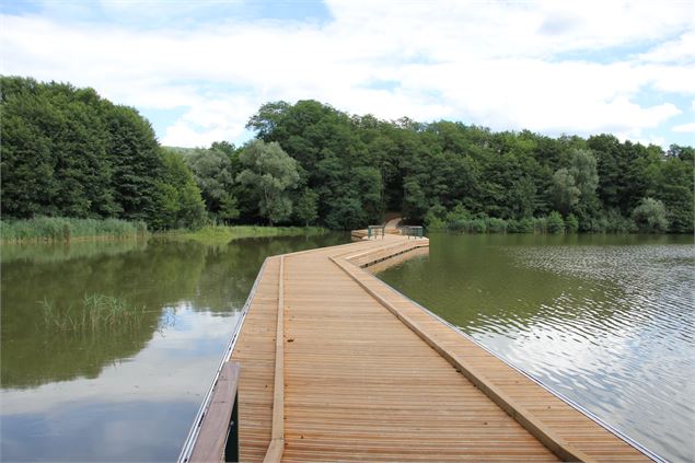 Balade - Passerelle flottante de la Grange du Pin