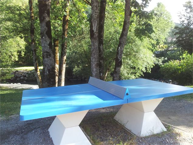 Table de ping-pong au Grand-Bornand - © csardin - OT Le Grand-Bornand