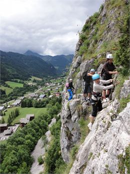 Via ferrata de Saix de Miolène Abondance - Caroline Pierron