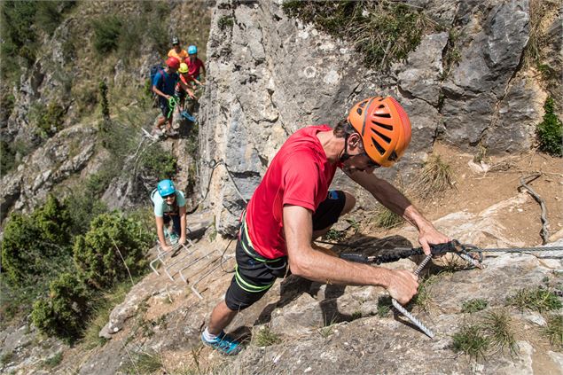 via ferrata de poingt ravier à valloire - A. Pernet / Ot Valloire