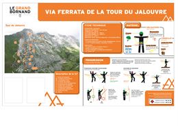 panneau Via Ferrata - mairie Le Grand-Bornand