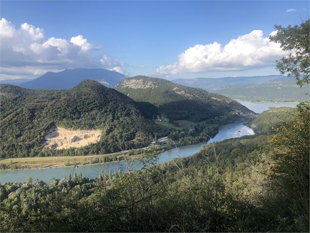 Vue sur le Rhône depuis le belvédère de Parves - M.Ballet